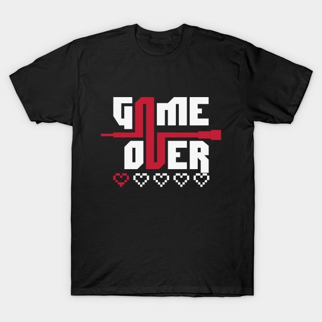 game over (fondo negro) T-Shirt by FamiFriki_V